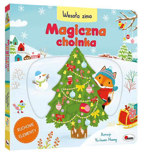MAGICZNA CHOINKA WESOŁA ZIMA KSIĄŻECZKA Z RUCHOMYMI ELEMENTAMI