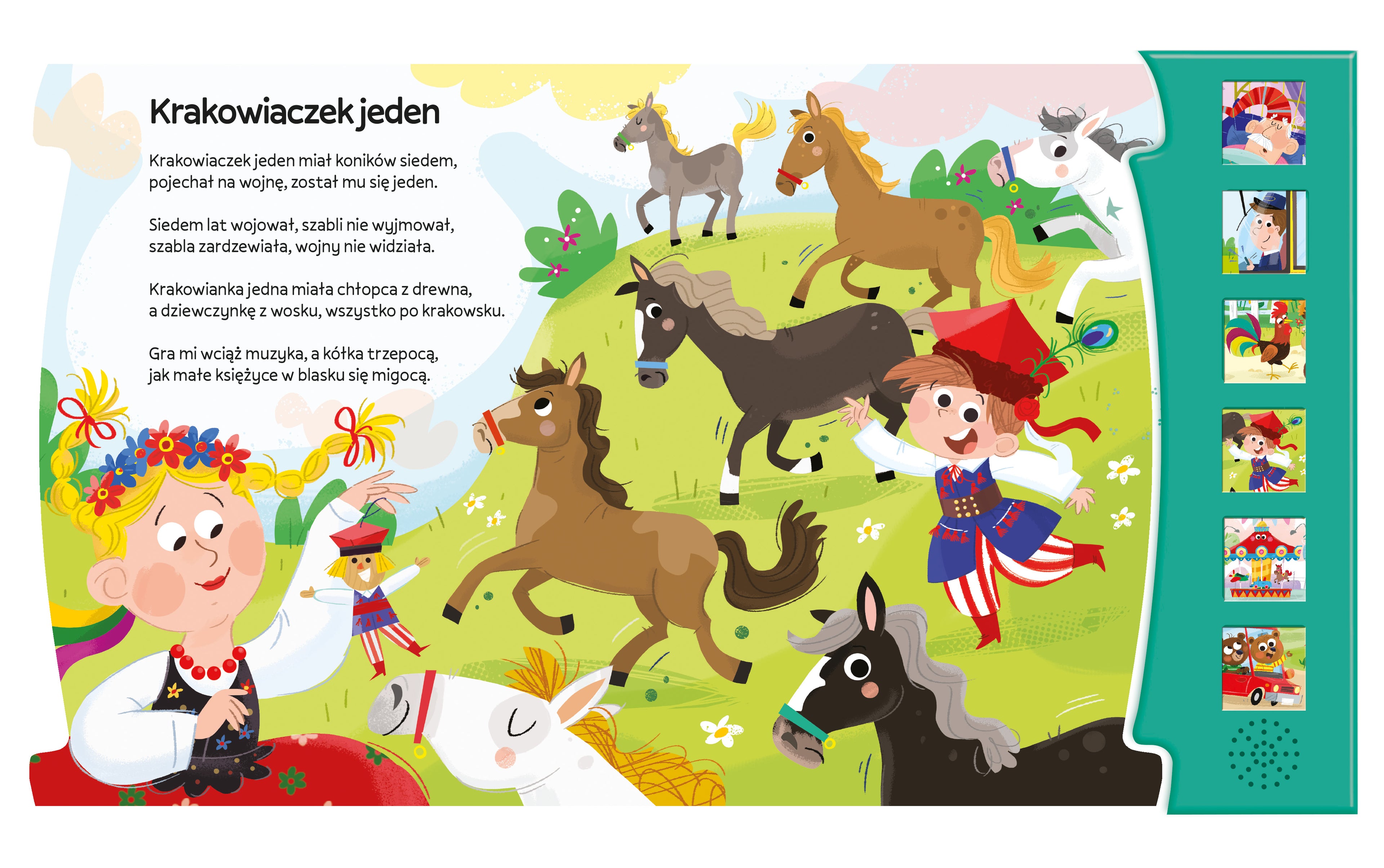 PANIE JANIE KSIĄŻKA DŹWIĘKOWA Z PIOSENKAMI DLA DZIECI